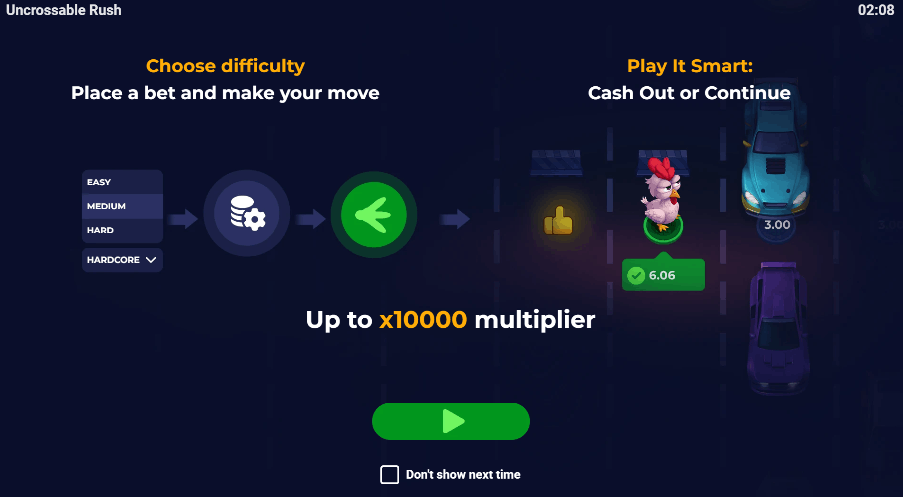 Uncrossable Rush – Características y Mecánicas del Juego